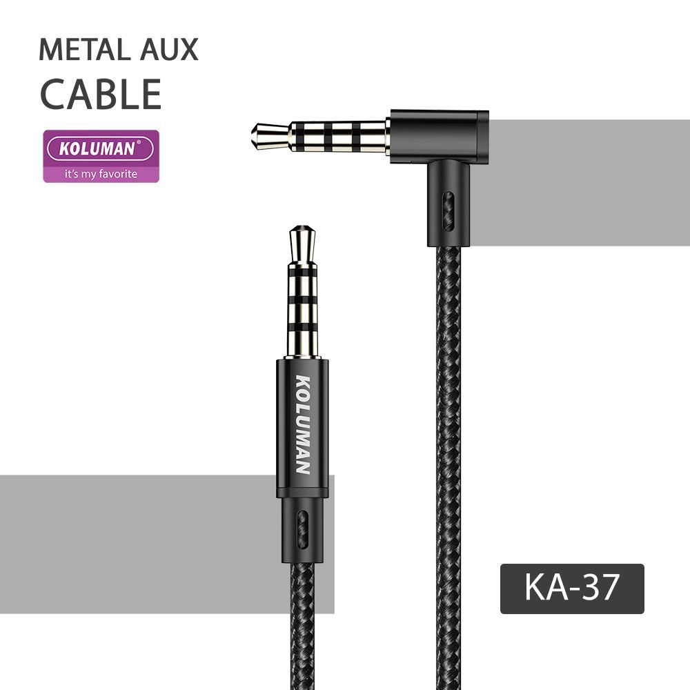 کابل AUX کلومن مدل KA-37 طلایی گارانتی اصالت و سلامت فیزیکی کالا