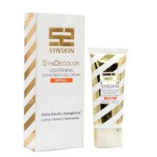 ژل کرم ضد آفتاب بی رنگ ساین اسکین مدل Syn Decolor روشن کننده با SPF50 مناسب انواع پوست حجم 540 گرم