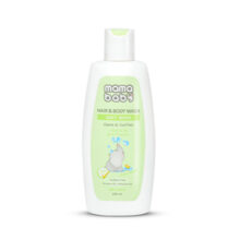 شامپو سر و بدن نوزاد مامابیبی 200 میل|Mama Baby Baby Hair And Body Shampoo Contains Wheat Germ Oil